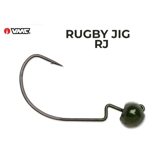 VMC Rugby Jig Green Pumpkin (Select Weight) RJ-GNPPK - Fishingurus Angler's International Resources