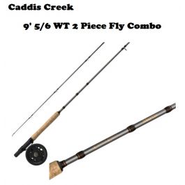 Caddis Creek 9ft 5/6 WT 2 Piece Fly Combo CC65C - Fishingurus