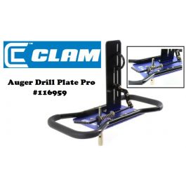 Clam Auger Drill Plate Pro 16959