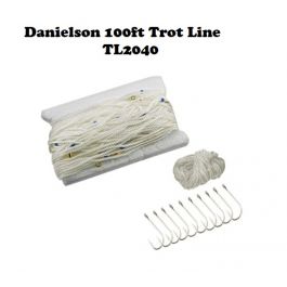 Danielson 20-2/0 Hooks Trot Line, 100-Feet
