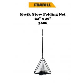 Frabill Kwik Stow Folding Net 22x20 Hoop #3608 - Fishingurus