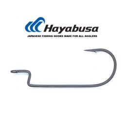Hayabusa WRM114 Round Bend Offset Hook NRB Coat (Select Size) EC114L1 -  Fishingurus Angler's International Resources