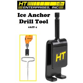 Ice Anchor Drill Ht Drill Adapter Ice Fishing Anchor Bit 10-Piece