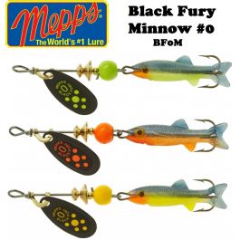 Mepps Black Fury Mino Size 0 (Select Color) BF0M - Fishingurus