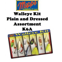 Mepps Walleye Kit Plain And Dressed Assortment K6A - Fishingurus