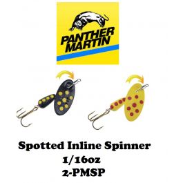 Panther Martin InLine Swivel Spotted 1/16oz Size 2 (Select Color) 2-PMSP -  Fishingurus Angler's International Resources