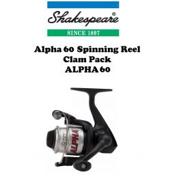 Shakespeare Alpha Spinning Reel 60 Size (Clam Pack) ALPHA60
