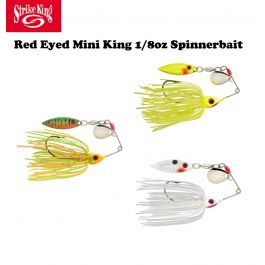 Strike King Red Eyed Mini-King 1/8oz Spinnerbait (Select Color) REYEMK- -  Fishingurus Angler's International Resources