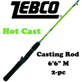 Zebco Hot Cast 2-Piece Casting Rod, 4-Foot 6-in 2-Piece Rod