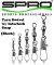 Spro Taru Swivel w/ Interlock Snap Black (Select Size) STRSILB-