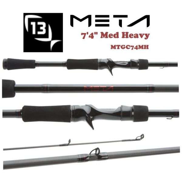13 Fishing Meta 7'4 Med Heavy Casting Rod MTGC74MH - Fishingurus