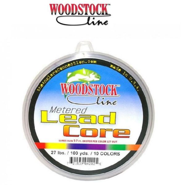Woodstock Metered 27Lb Lead Core 10 Colors 100yds 04202