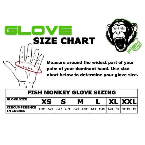 Fish Monkey Redfish Stubby Guide Gloves FM18-REDFISH (5 Sizes
