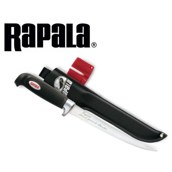 Rapala Soft Grip Fillet Knife W/ Sharpener (9) BP709SH1