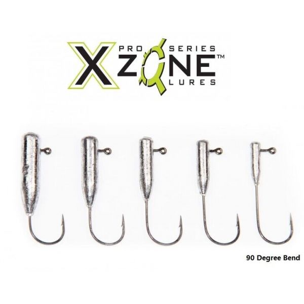 X-Zone Pro Series Tube Jighead 90 Degrees Bend - Fishingurus Angler's  International Resources