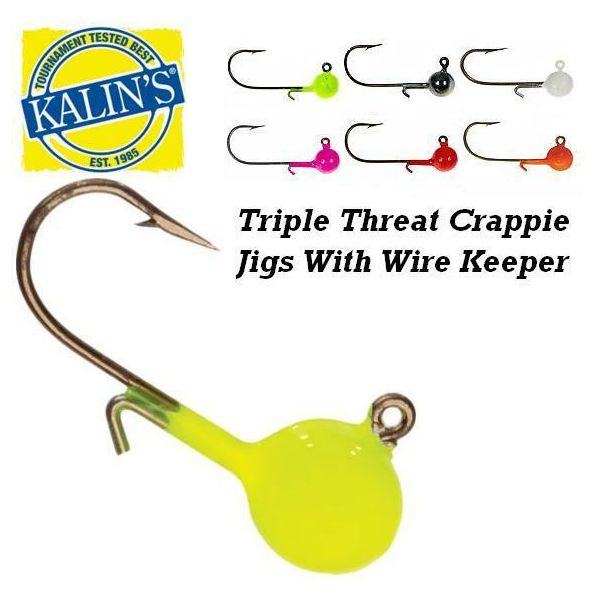 Kalin's Triple Threat Crappie Jig Head 1/16oz - Fishingurus