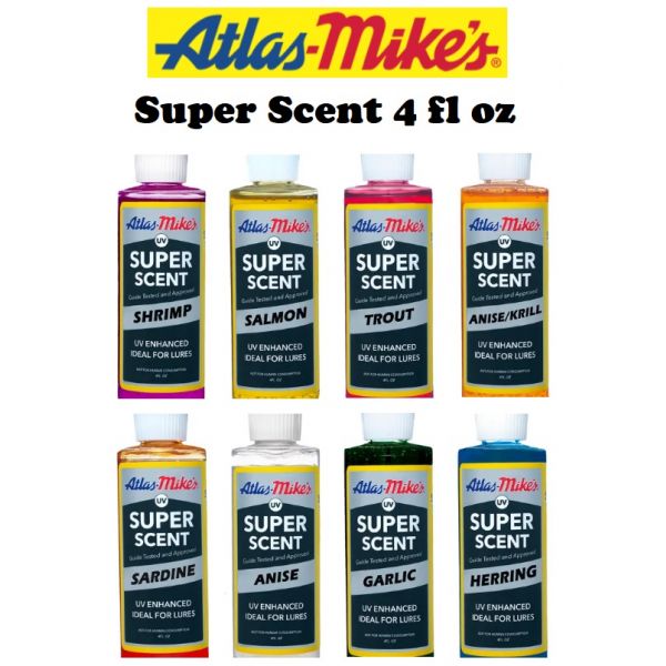 Atlas Mike's UV Super Scent 4 fl oz (Select Flavor) 660 - Fishingurus  Angler's International Resources