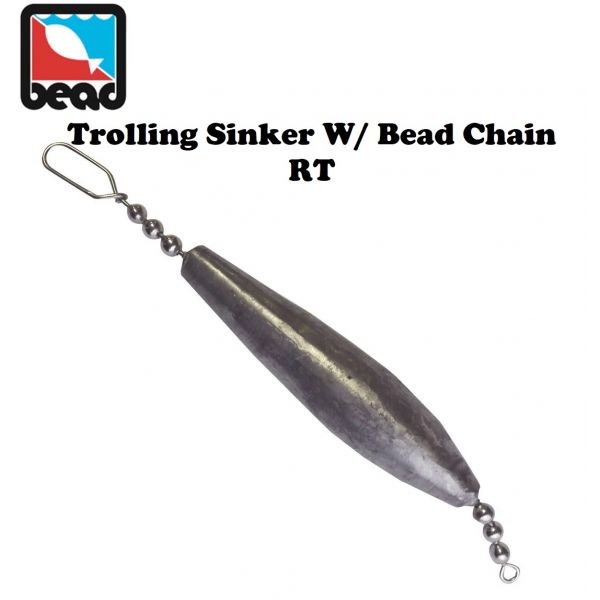 Bead Trolling Sinker W/ Bead Chain (Select Weight) RT - Fishingurus  Angler's International Resources