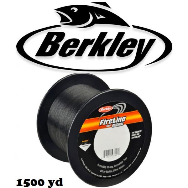 Berkley Fireline Thermally Fused Superline Smoke 1500yd Bulk Spool (SELECT  LB TEST) BUFLBULK-42 - Fishingurus Angler's International Resources