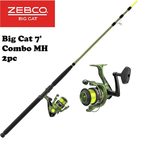 Zebco Big Cat 7' Spining Reel Combo BCAT60702MHB - Fishingurus