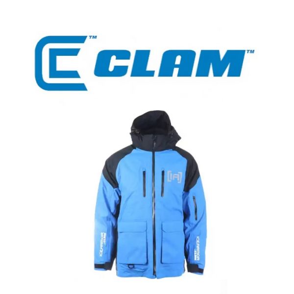 Clam Ice Armor Rise Jacket Blue Large 15436 - Fishingurus Angler's