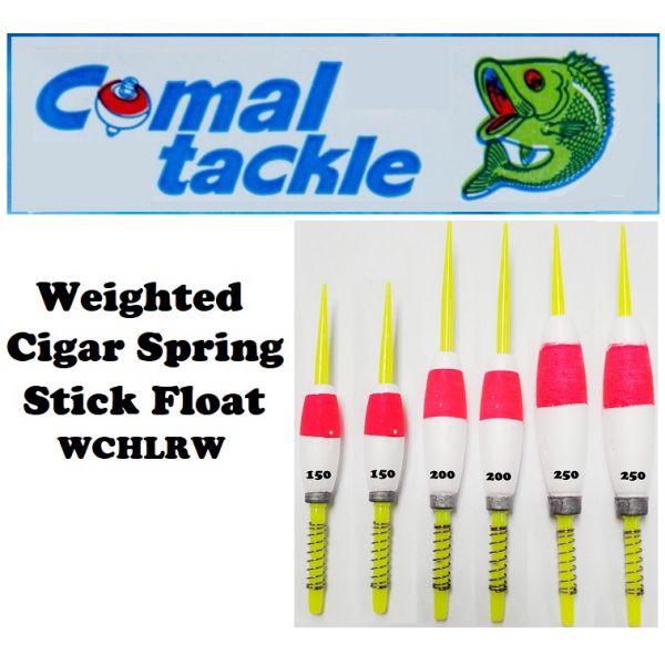 Comal Tackle Weighted Cigar Snap-On Float