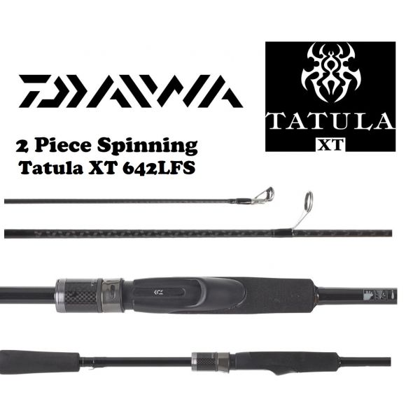 Daiwa Tatula XT 6'4 Light Fast 2 Piece Spinning Rod TATULAXT642LFS -  Fishingurus Angler's International Resources