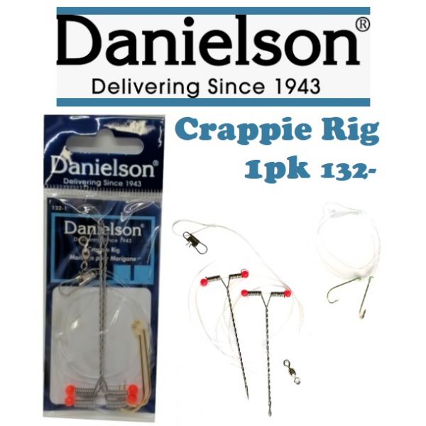 Danielson Crappie Rig 1pk (Select Size) 132- - Fishingurus