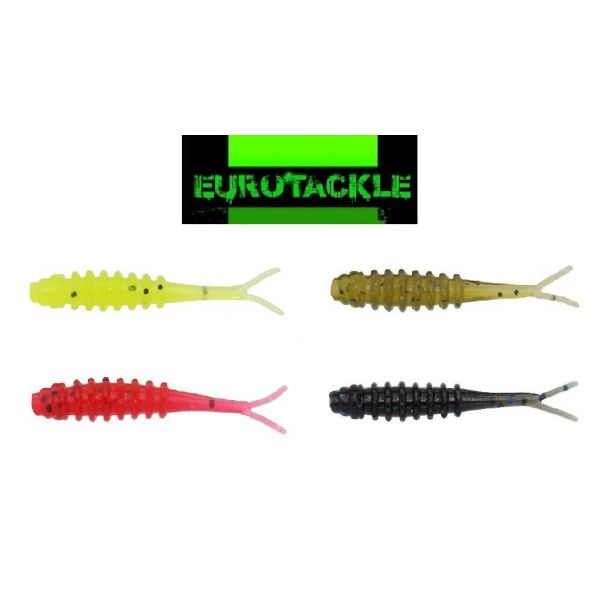 Eurotackle Micro Finesse Y-Fry Ice Soft Plastic 1.2 8-Pack (Select Color)  - Fishingurus Angler's International Resources