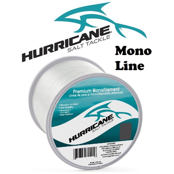 Hurricane Salt Tackle Monofilament Clear (Select Size) HCMQ- - Fishingurus  Angler's International Resources