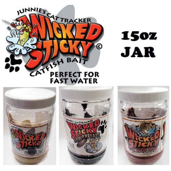 Junnie's Wicked Sticky Bait Dip 15oz (Select Flavor) JWS - Fishingurus  Angler's International Resources