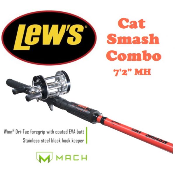 Lew's Smash Cat Casting Combo 7'2 MH MHCS6072MHC - Fishingurus