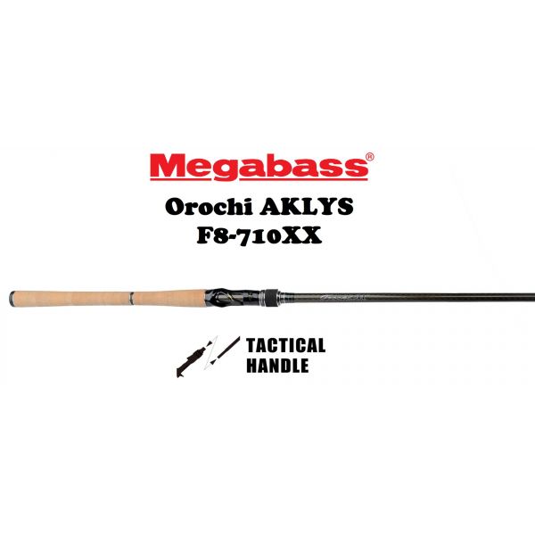 Megabass AKLYS 2 Piece Orochi XX 7'10 X-Heavy Casting Rod F8