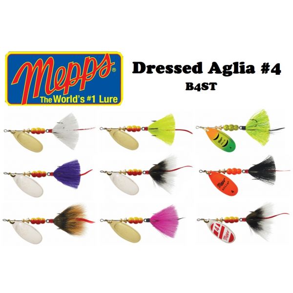 Mepps Dressed Aglia Size 4 (Select Color) B4ST - Fishingurus Angler's  International Resources