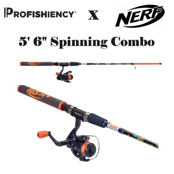 Profishiency Nerf 5' 6 Medium Spinning Combo NERF56SPIN - Fishingurus  Angler's International Resources