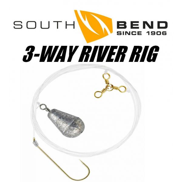 South Bend 3-Way Wolf River Rig WRR (Select Hook Size