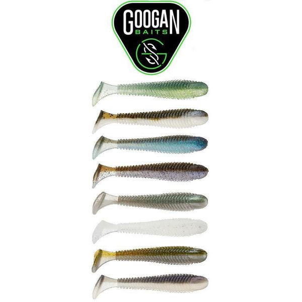Googan Baits Saucy Swimmer 3.8 Soft Swimbait 7PK (Select Color) -  Fishingurus Angler's International Resources