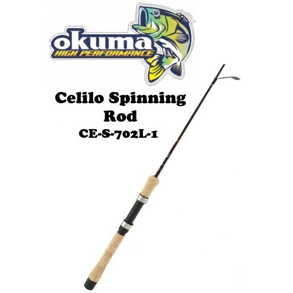 Okuma Celilo Spinning Rod 7' 2pc CE-S-702L-1 - Fishingurus Angler's  International Resources