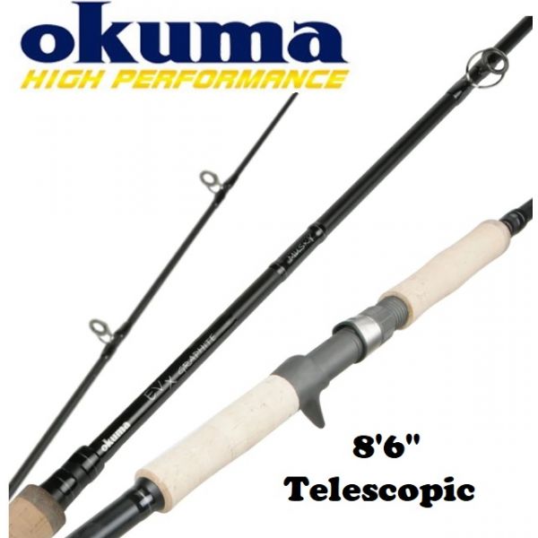 Okuma EVx Musky 8'6 Telescopic Musky Casting Rod EVX-C-861-XHT-FG -  Fishingurus Angler's International Resources
