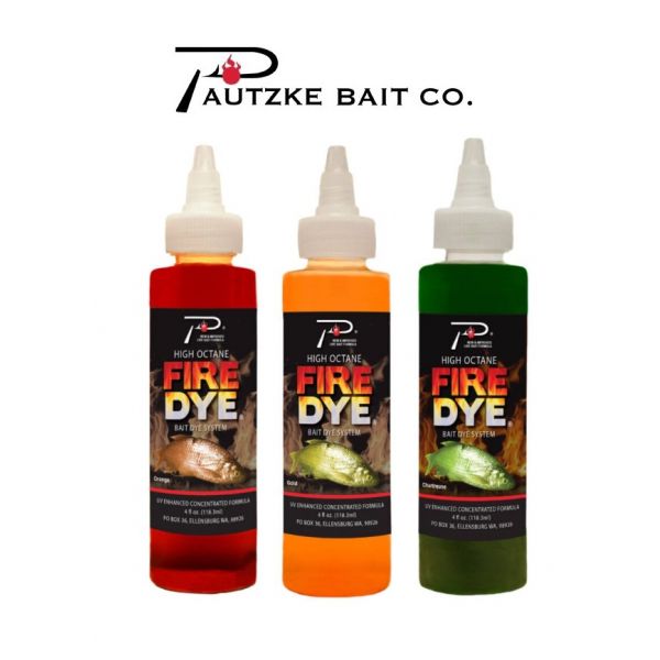 Pautzke High Octane Fire Dye Bait Dye System 4oz (Select Color) PFD -  Fishingurus Angler's International Resources