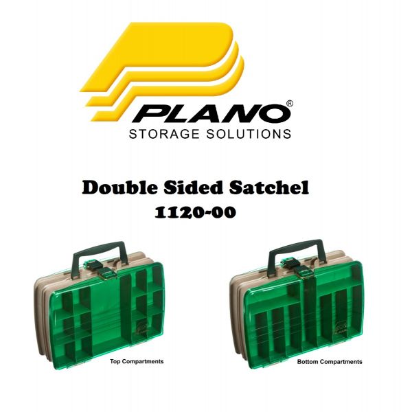 Plano Double Sided Satchel 20 Compartments 1120-00 - Fishingurus Angler's  International Resources