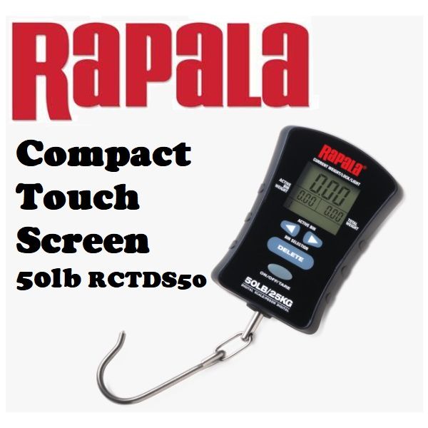 Rapala Compact Touch Screen Scale 50lb RCTDS50 - Fishingurus Angler's  International Resources