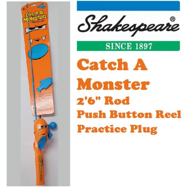Shakespeare Catch A Monster Kids Combo W/Casting Minnow MNSTRORKIT