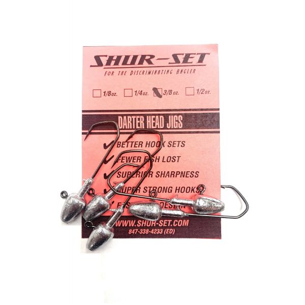 Shur-Set Darter Head Jigs 5pk (Select Weight) DH0 - Fishingurus