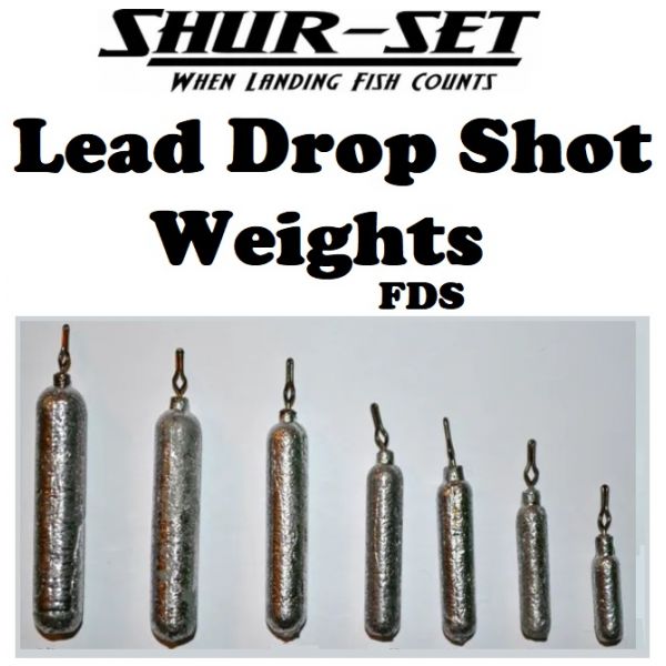 Shur-Set Finesse Drop Shot Weights Lead (Select Weight) FDS - Fishingurus  Angler's International Resources