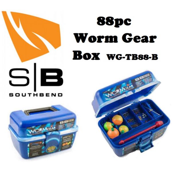 South Bend Blue Fishing Tackle Boxes