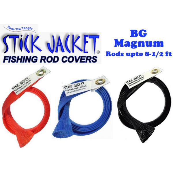 Stick Jacket BG Magnum Spinning Rod Cover (Select Color) BGM - Fishingurus  Angler's International Resources