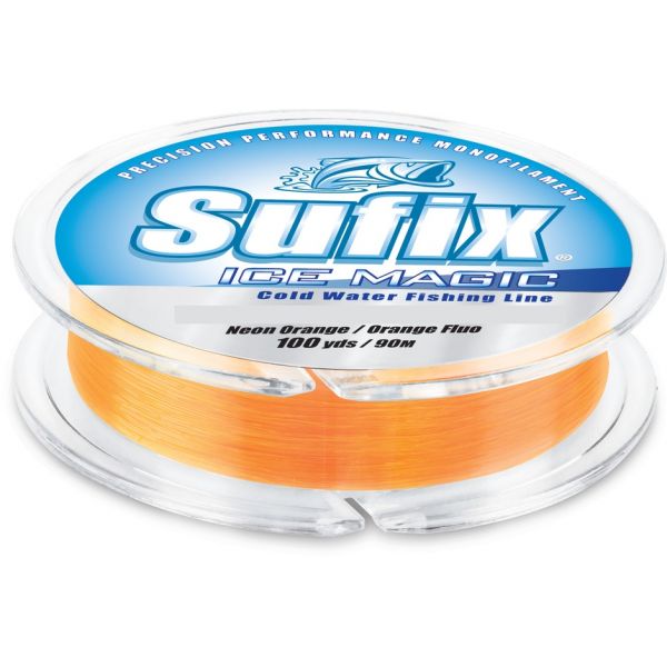 Sufix Ice Magic Monofilament Neon Orange 100yds (Select Lb Test) 603-0 -  Fishingurus Angler's International Resources