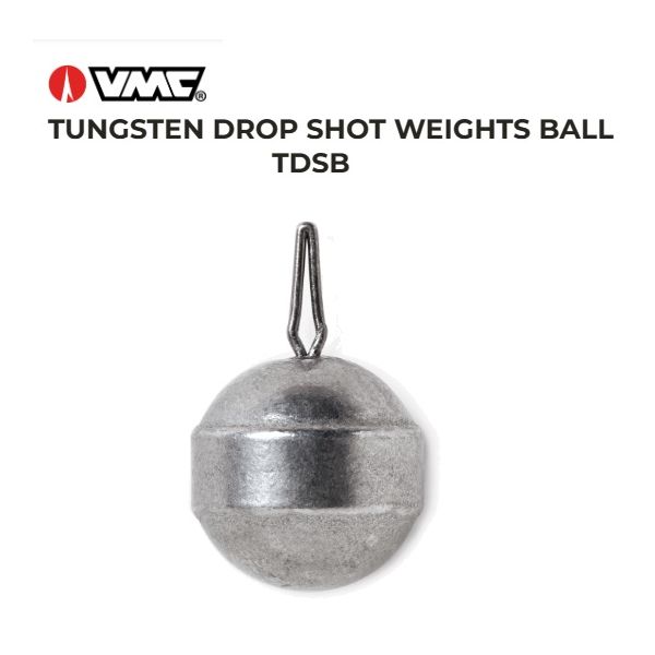 VMC Tungsten Ball Drop Shot Weights (Select Weight) TDSBNAT - Fishingurus  Angler's International Resources
