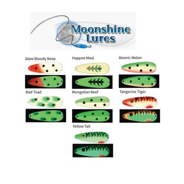 Moonshine Lures Super Glow Casting Spoon 1 oz (Select Colors)